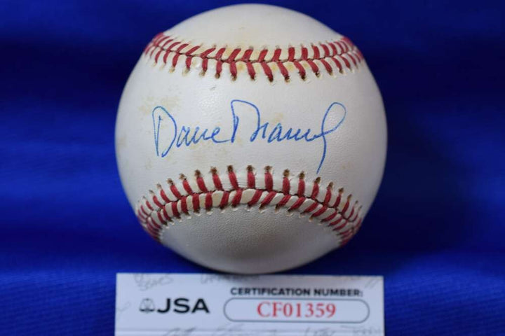 Dave Dravecky JSA COA Autograph ONL National League Signed Baseball