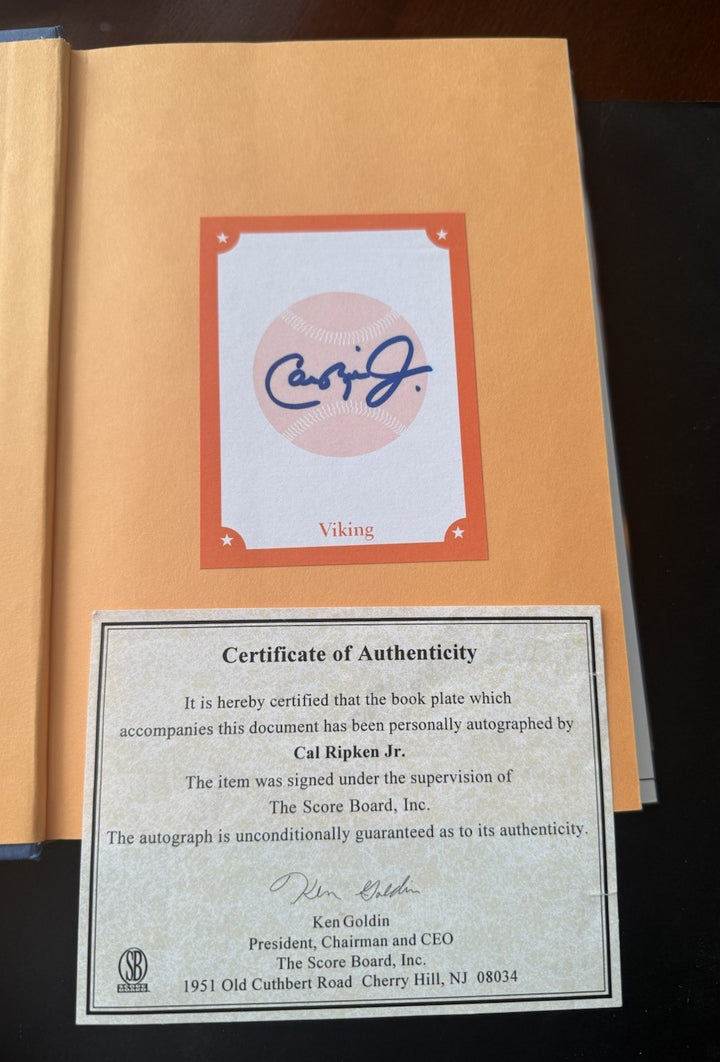 1997 CAL RIPKEN JR SIGNED THE ONLY WAY I KNOW HARD COVER BOOK  Auto Goldin Coa