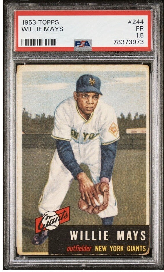 1953 Topps Willie Mays PSA 1.5 #244 Looks Nicer Hof New York Giants