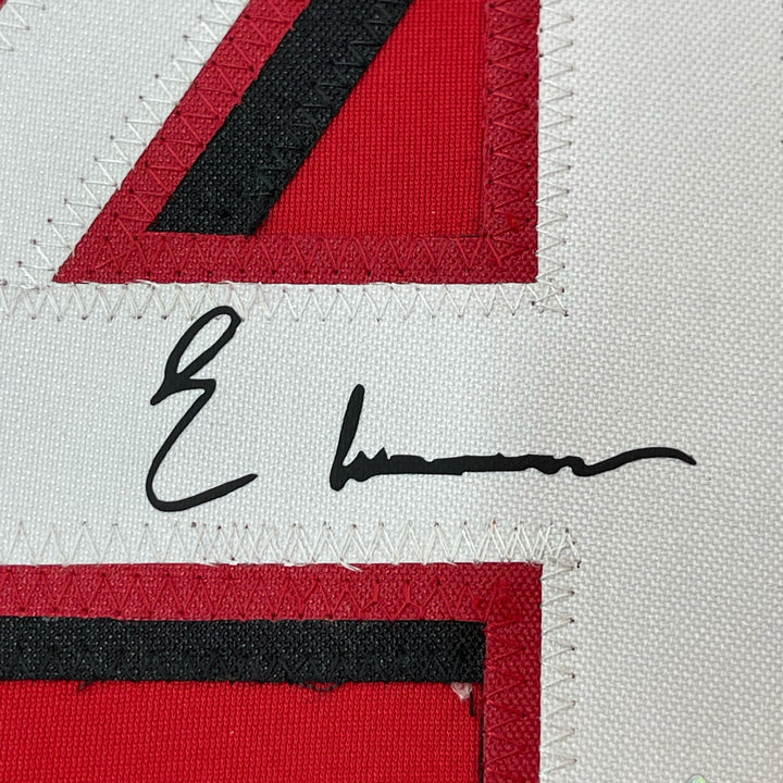 Framed Facsimile Autographed Elly De La Cruz 33x42 Red Reprint Laser Auto Jersey