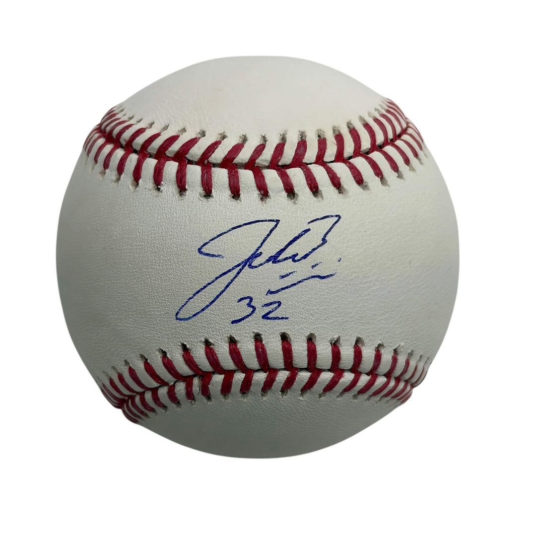 Autographed/Signed Jacob Misiorowski Rawlings ROML Baseball JSA COA