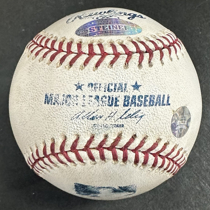 Mariano Rivera Signed Game Used MLB Baseball Yankees Autograph Steiner COA HOF