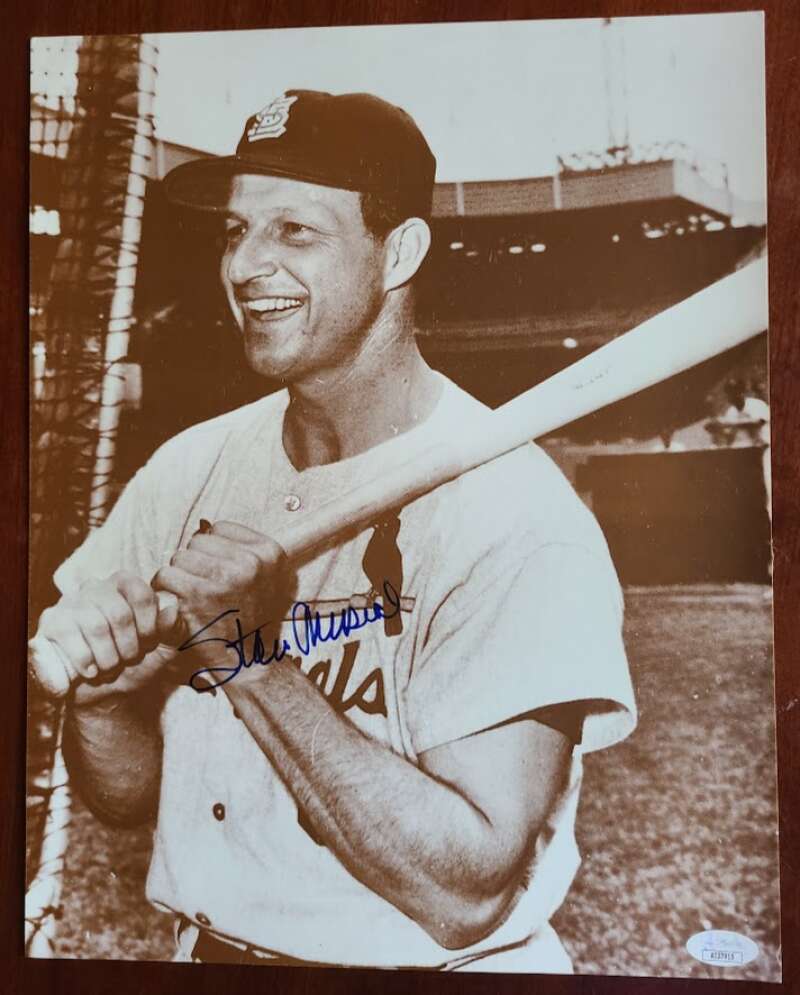 Stan Musial JSA Cert Signed  11x14 Photo Autograph