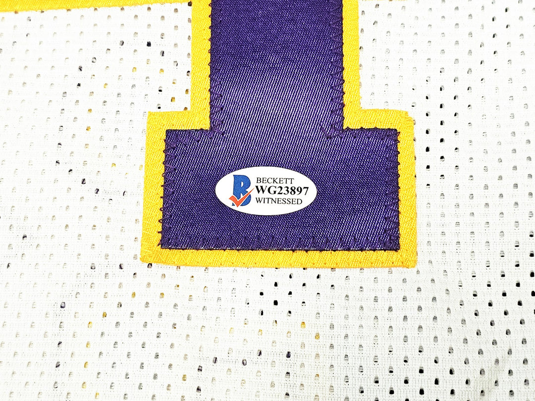 Los Angeles Lakers Shaquille Shaq O'Neal Signed White Jersey Signed on #4
