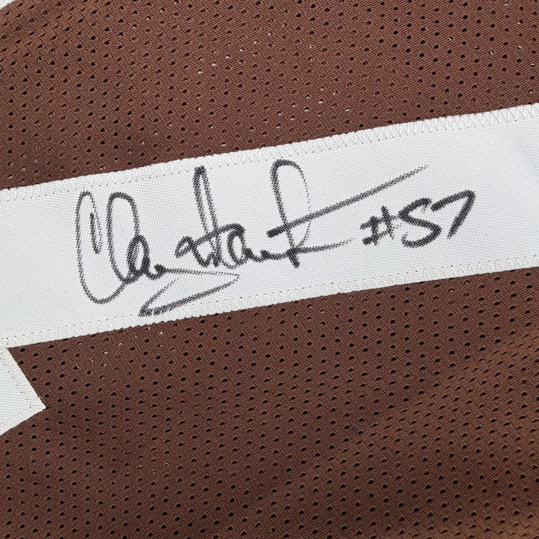 Autographed/Signed Clay Matthews Jr Cleveland Brown Jersey Beckett BAS COA