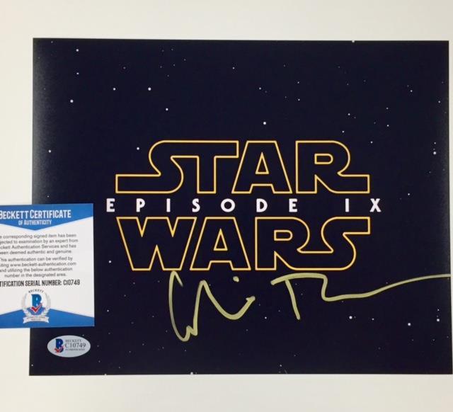 Director COLIN TREVORROW Signed STAR WARS Episode IX 8x10 Photo ~BAS Beckett COA