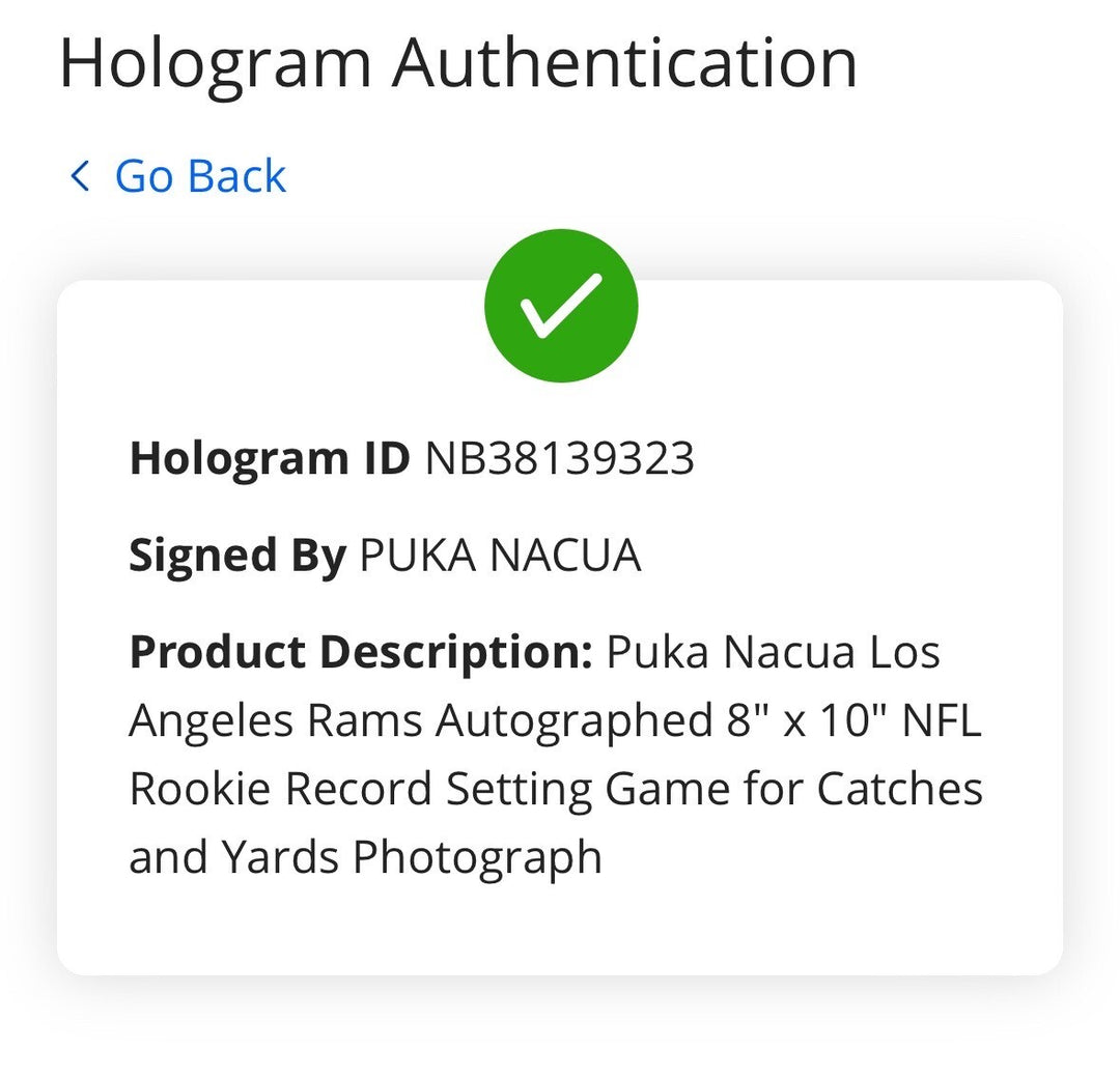 Puka Nacua Signed 8x10 Framed Photo  Rams Rookie Record Auto Fanatics COA