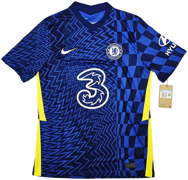 Chelsea F.C. Mason Mount Signed Blue Nike Jersey Size M in Black Beckett