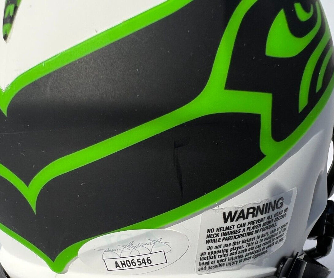 PETE CARROLL SIGNED SEATTLE SEAHAWKS LUNAR FOOTBALL MINI HELMET USC JSA