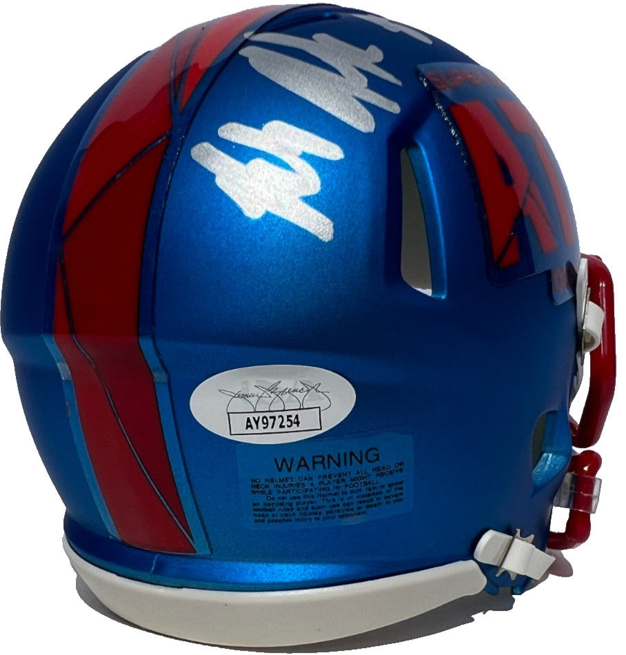 ROB GRONKOWSKI SIGNED PATRIOTS SUPER BOWL 53 LIII MINI FOOTBALL HELMET JSA