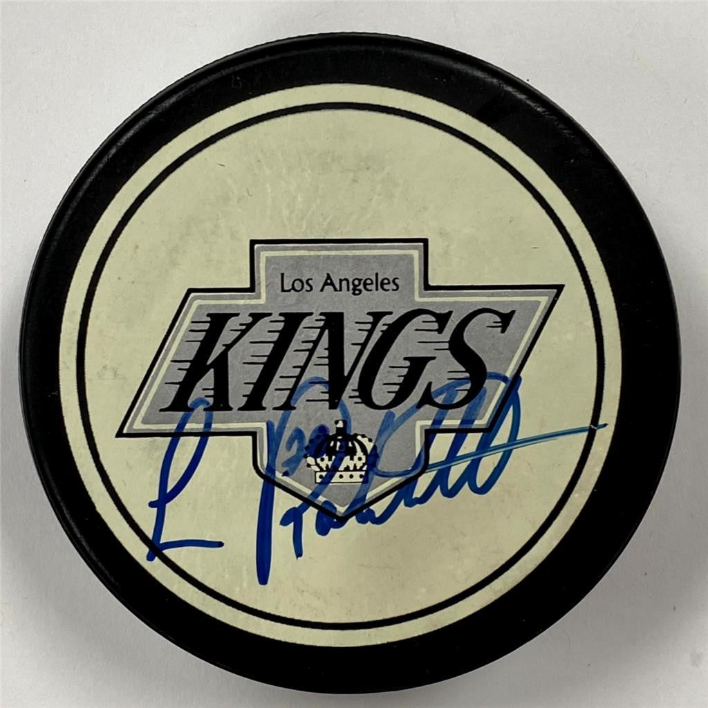 Luke Robitaille signed Vintage Los Angeles Kings Official Puck autograph JSA