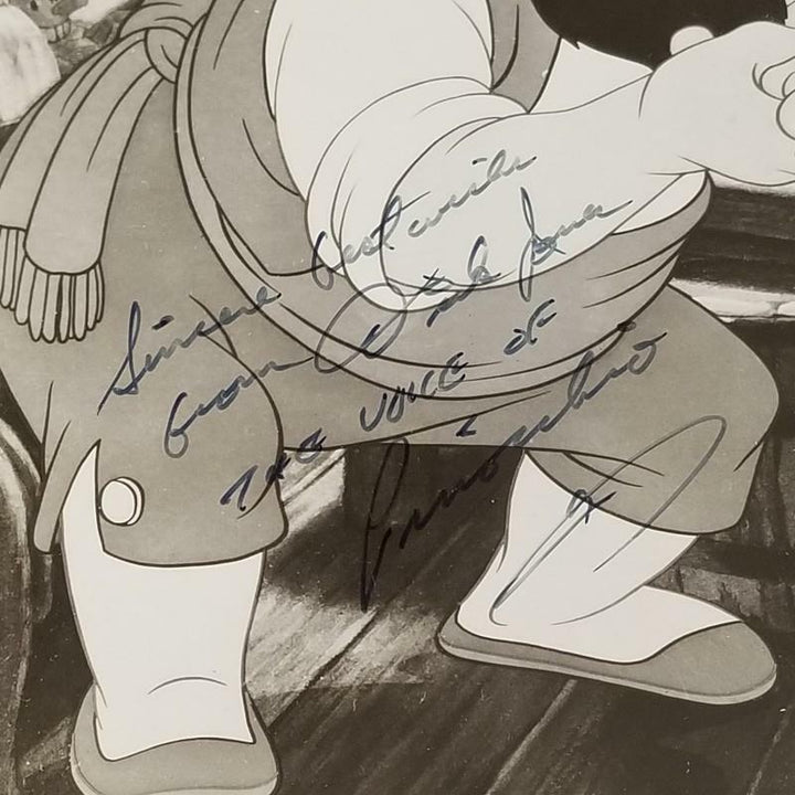 Dickie Jones signed 8x10 Photo Lithograph FRAMED Disney Voice of Pinocchio (B)