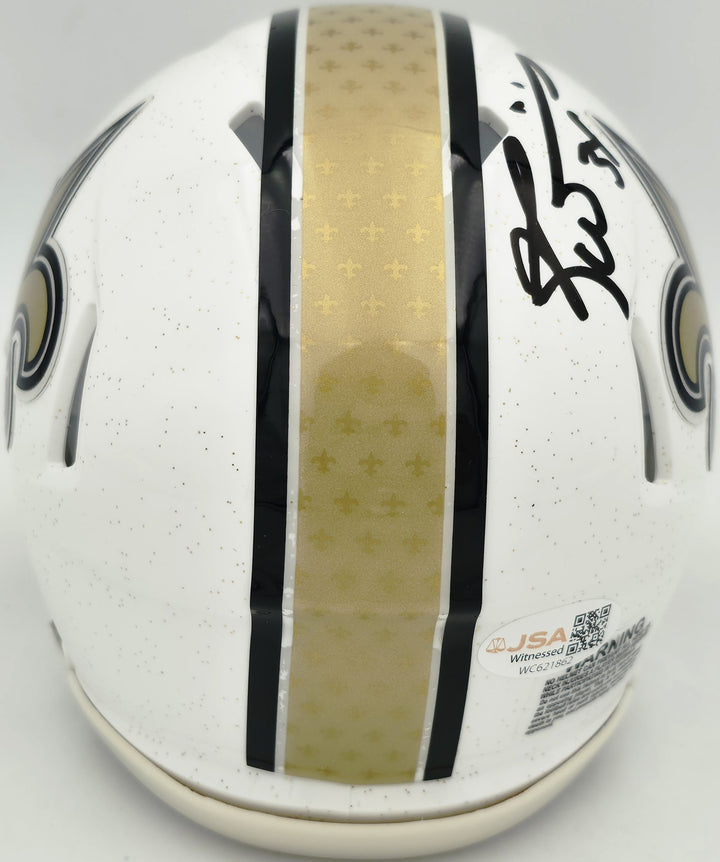 Ricky Williams Signed New Orleans Saints 2025 Alternate Speed Mini Helmet JSA