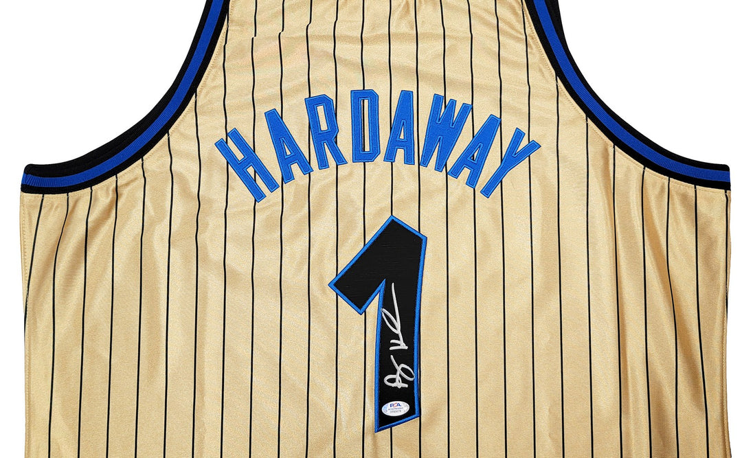Magic Penny Hardaway Auto Gold M & N 93 75th Anniversary HWC Swingman Jersey PSA