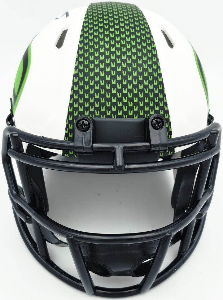 Earl Thomas III Auto Seahawks White Lunar Eclipse Speed Mini Helmet Beckett Wit