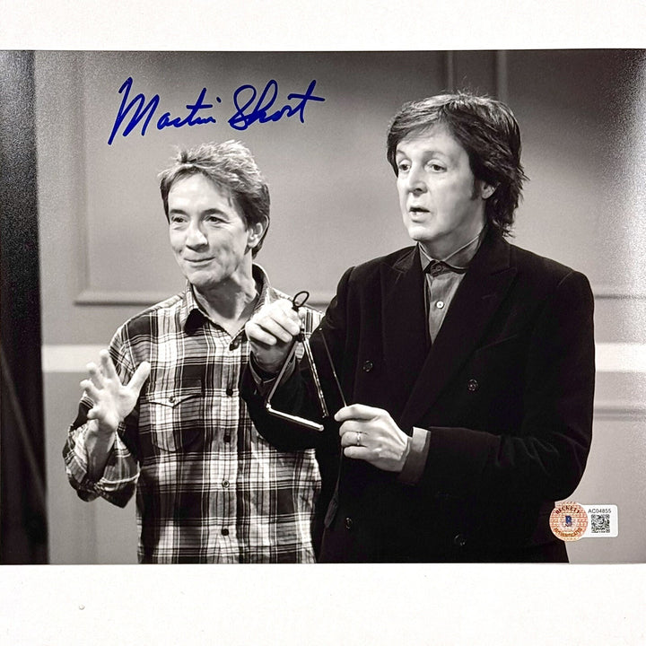 Martin Short autograph signed SNL 8x10 photo w/ Paul McCartney ~ Beckett BAS