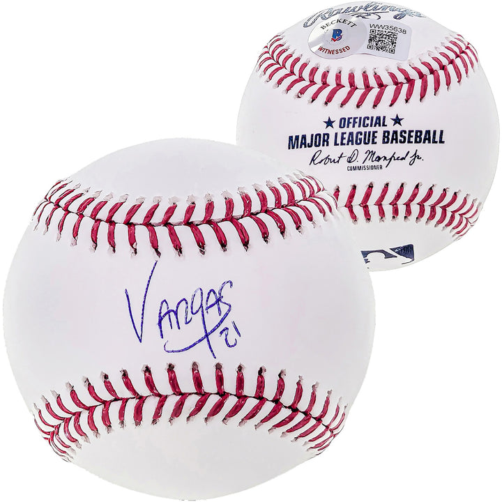 Miguel Vargas Autographed Signed MLB Baseball Dodgers, White Sox Beckett Wit