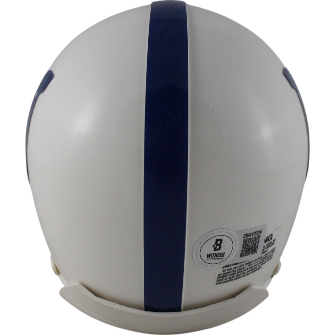 Dwight Freeney Autographed Indianapolis Colts VSR4 Mini Helmet HOF Beckett 49758