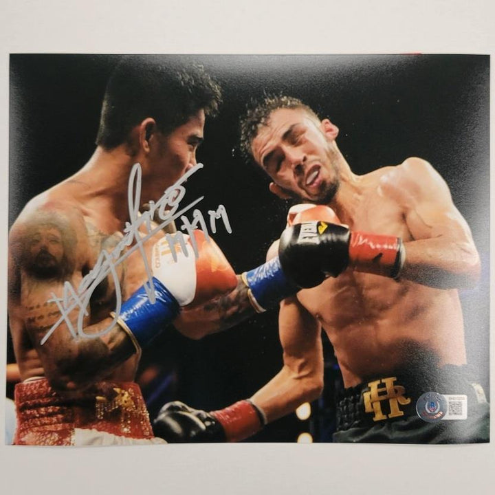 Mark Magsayo signed Boxing 8x10 photo #2 autograph ~ Beckett BAS Holo