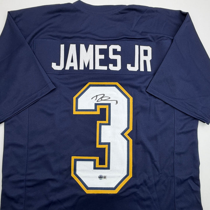 Autographed/Signed Derwin James Los Angeles Navy Blue Jersey Beckett COA