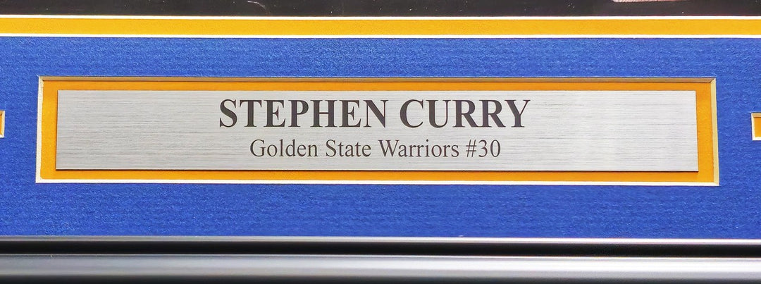 Stephen Curry Autographed Signed Framed 16x20 Photo Golden State Warriors JSA