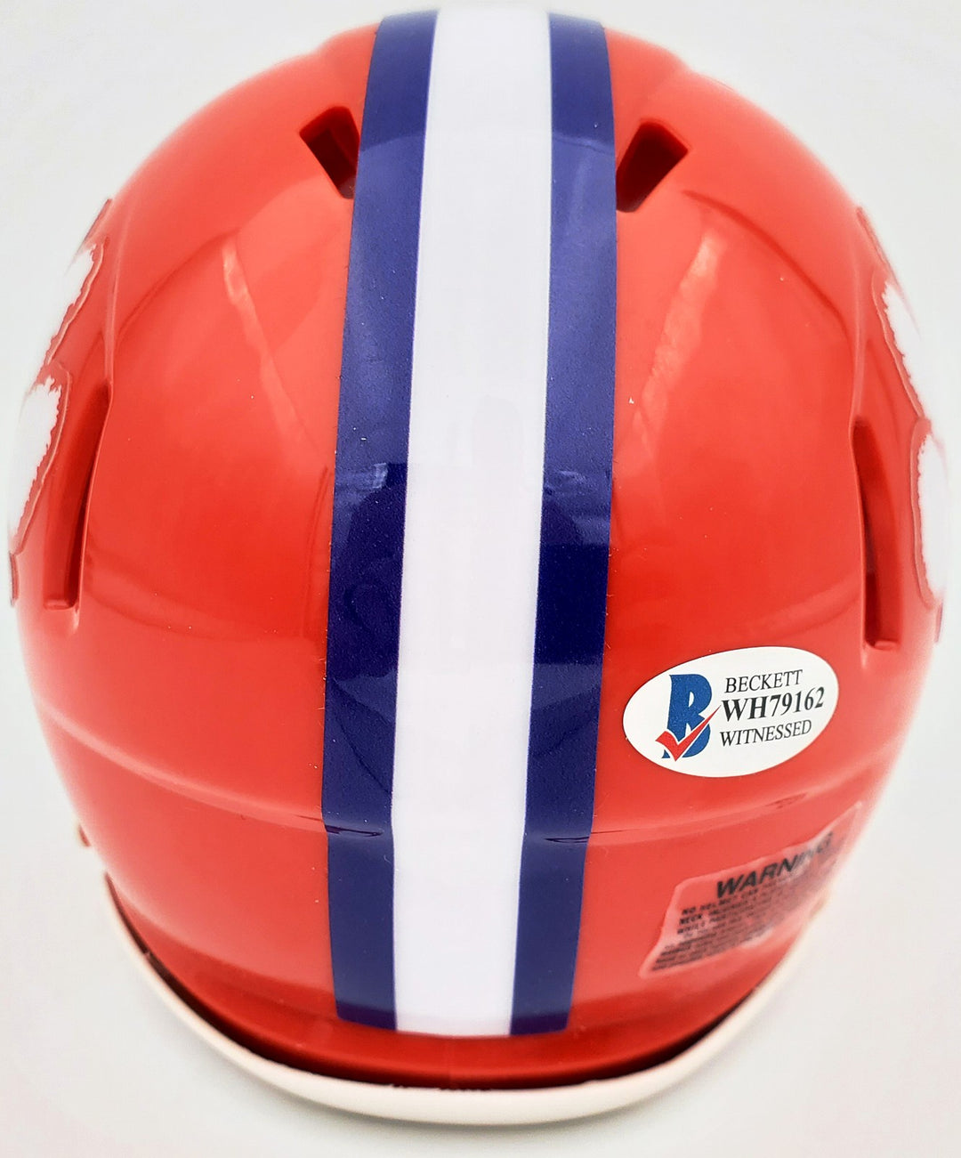Travis Etienne Signed Clemson Tigers Orange Replica Speed Mini Helmet Beckett