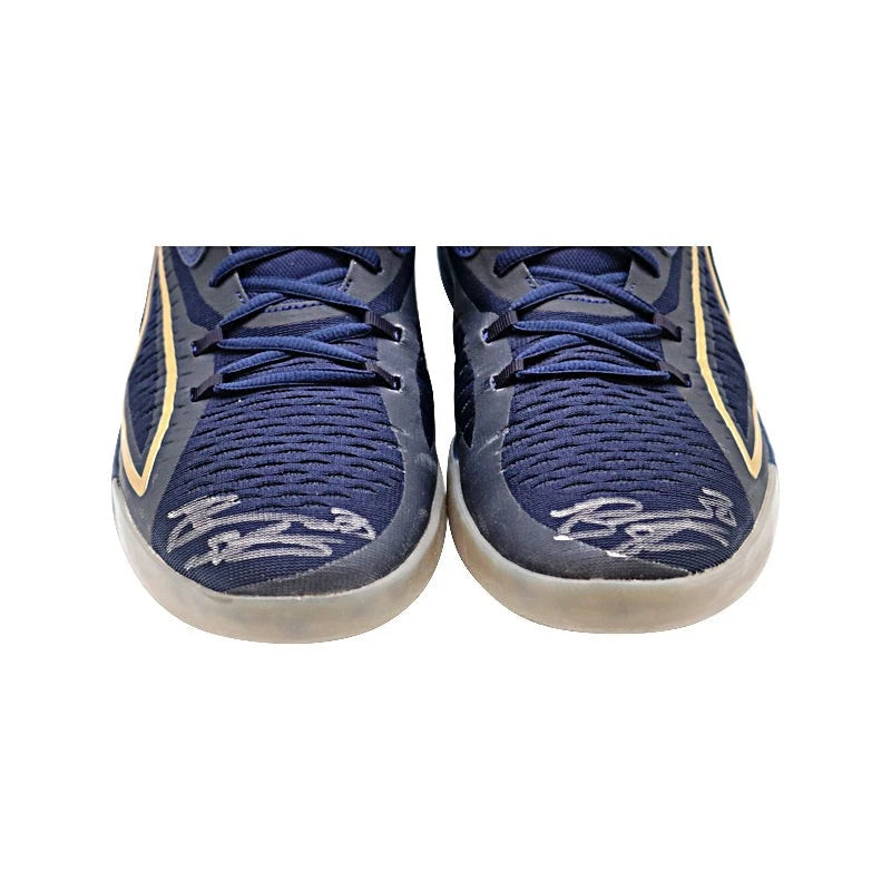 Breanna Stewart Seattle Storm Autographed 2022-23 Turkish League Season Game Worn Pair of Black/Gold Athlete Exclusive Sneakers (Stewart LOA)