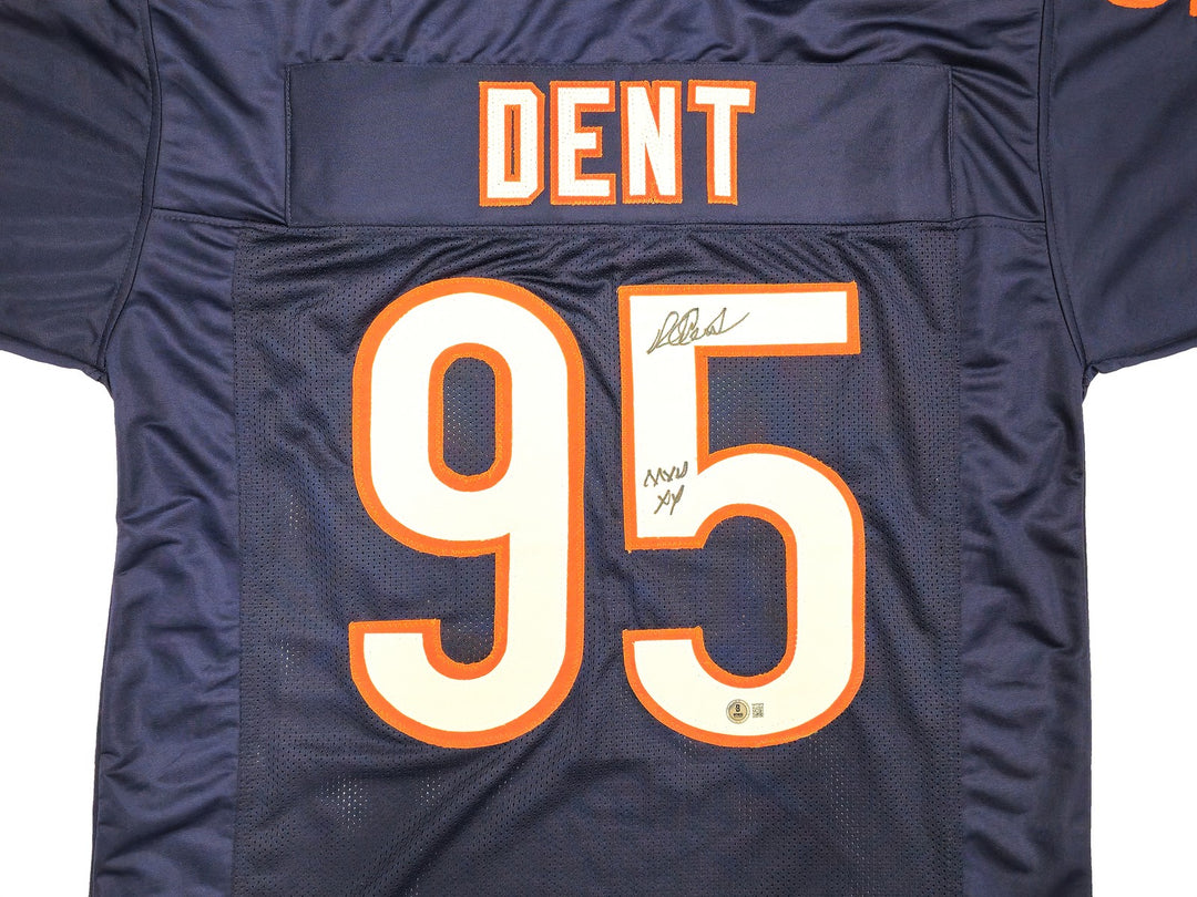 Chicago Bears Richard Dent Signed Blue Jersey "MVP XX" Beckett Witness
