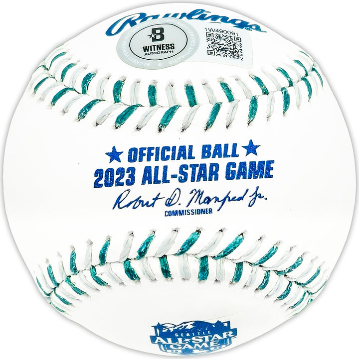 Zac Gallen Auto Official 2023 ASG Logo MLB Game Baseball Diamondbacks 1st BAS