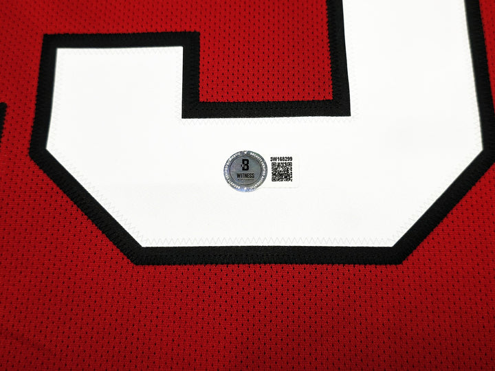 Blackhawks Jonathan Toews Signed Red Reebok Premier Jersey Size XXL Beckett Wit
