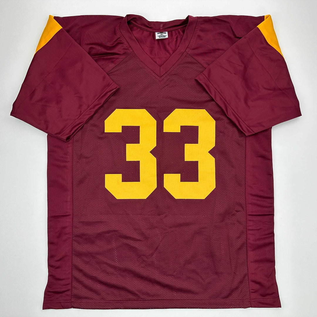 Facsimile Autographed Marcus Allen USC Maroon Reprint Jersey Size Men's XL