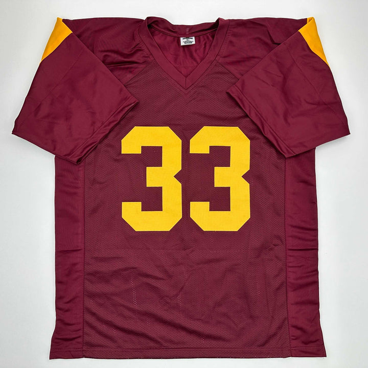 Facsimile Autographed Marcus Allen USC Maroon Reprint Jersey Size Men's XL