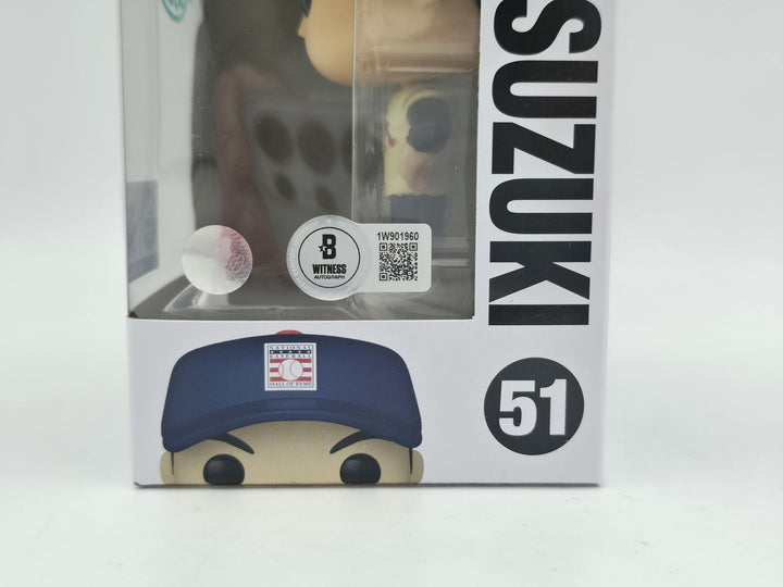 Ichiro Suzuki Signed HOF Funko Pop #51 Seattle Mariners IS Holo & Beckett Wit