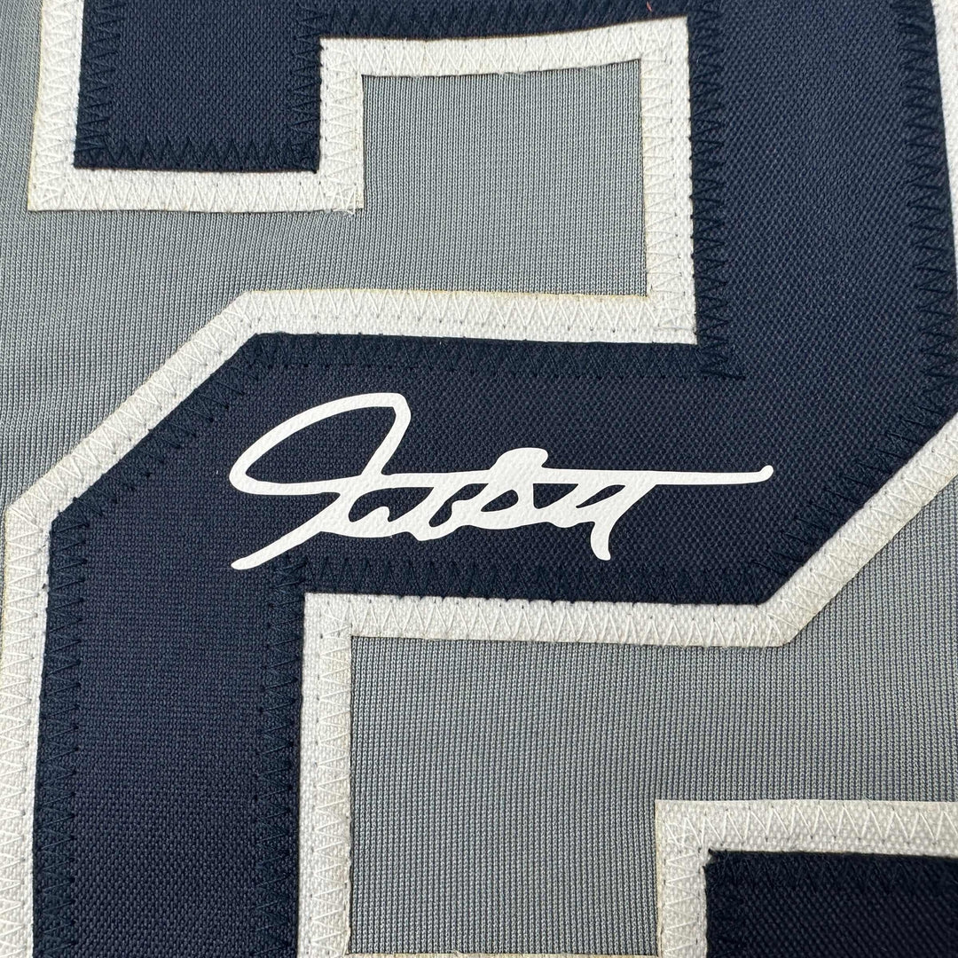 Facsimile Autographed Giancarlo Stanton New York Grey Reprint Jersey Size Men XL