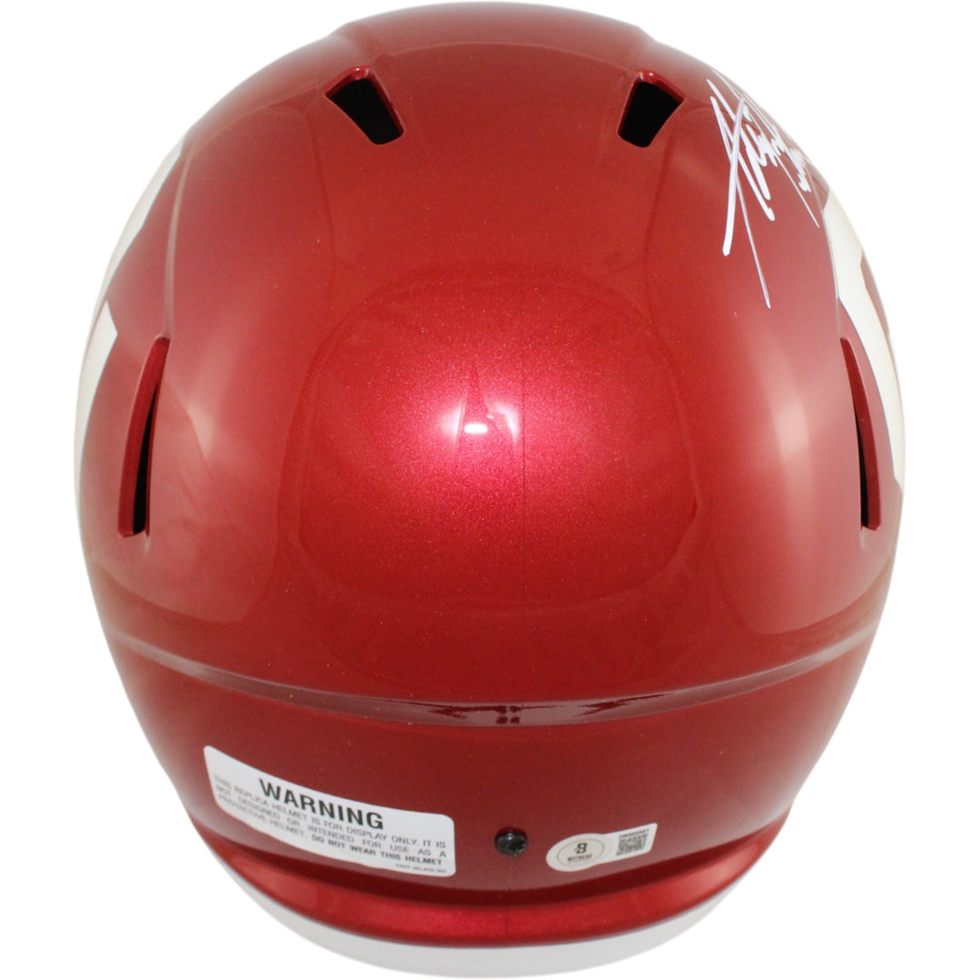 Adrian Peterson Signed Oklahoma Sooners F/S Helmet Boomer Sooner Beckett 51801