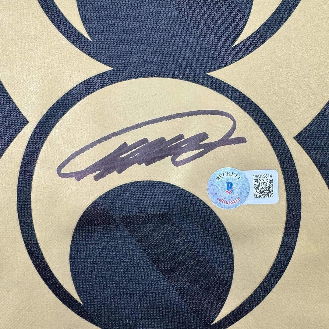 Framed Autographed/Signed Ricardo Kaka 33x42 Real Madrid Black Jersey BAS COA