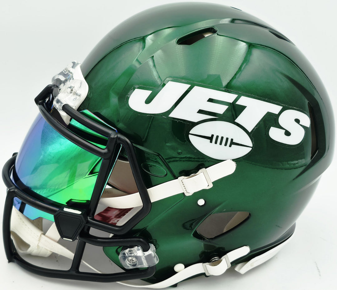 CJ Uzomah Auto Jets Flash Green Full Size Speed Authentic Helmet Beckett Witness