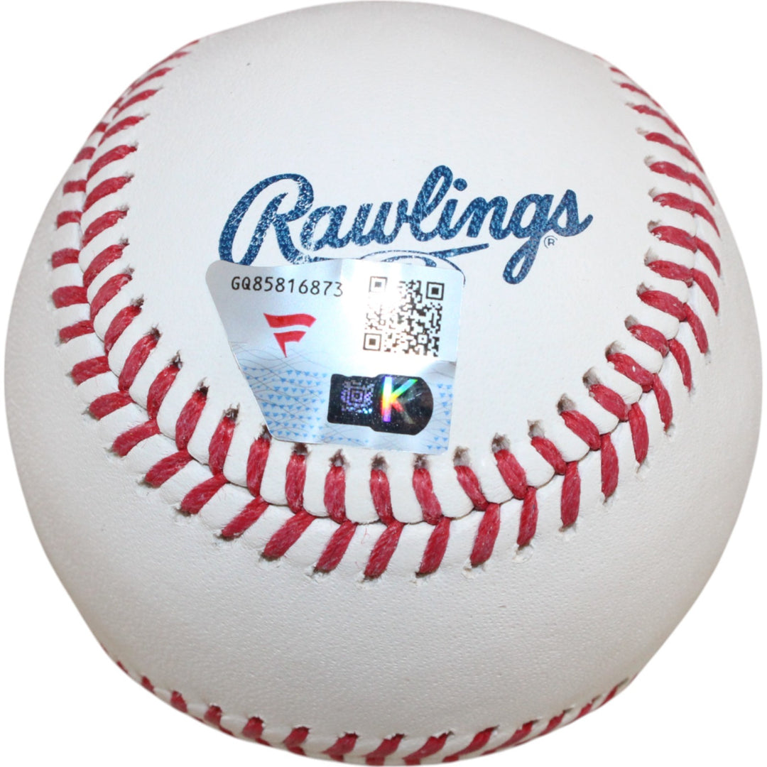 Johnny Bench Autographed/Signed Cincinnati Reds OML Baseball HOF Fanatics 50819