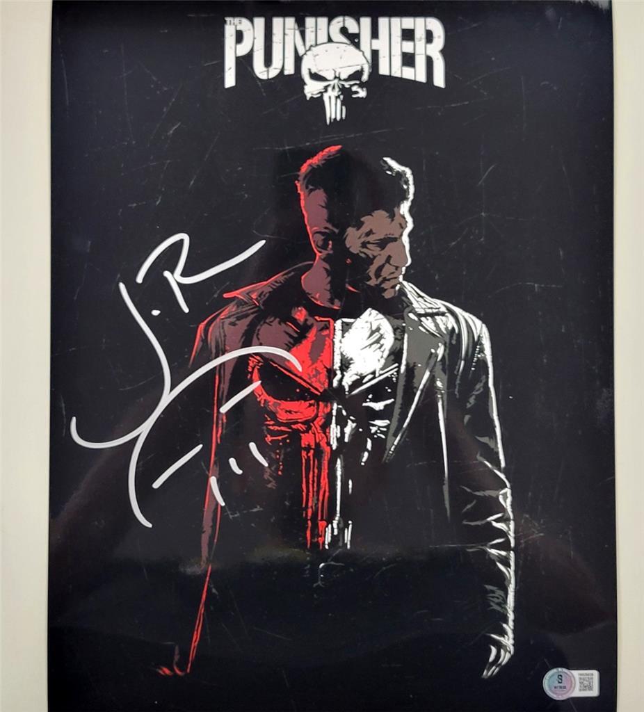Jon Bernthal signed Marvel Punisher 11x14 photo sketch autograph ~ Beckett BAS