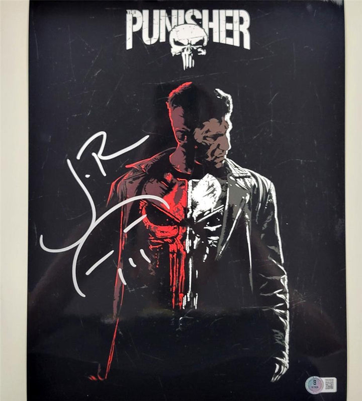 Jon Bernthal signed Marvel Punisher 11x14 photo sketch autograph ~ Beckett BAS