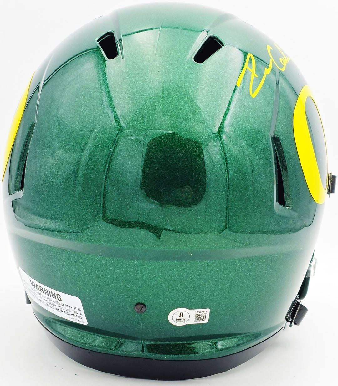 Dillon Gabriel Auto Oregon Ducks Green Full Size Speed Replica Helmet Beckett