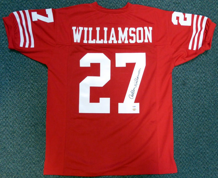 San Francisco 49ers Carlton Williamson Autographed Signed Red Jersey PSA/DNA