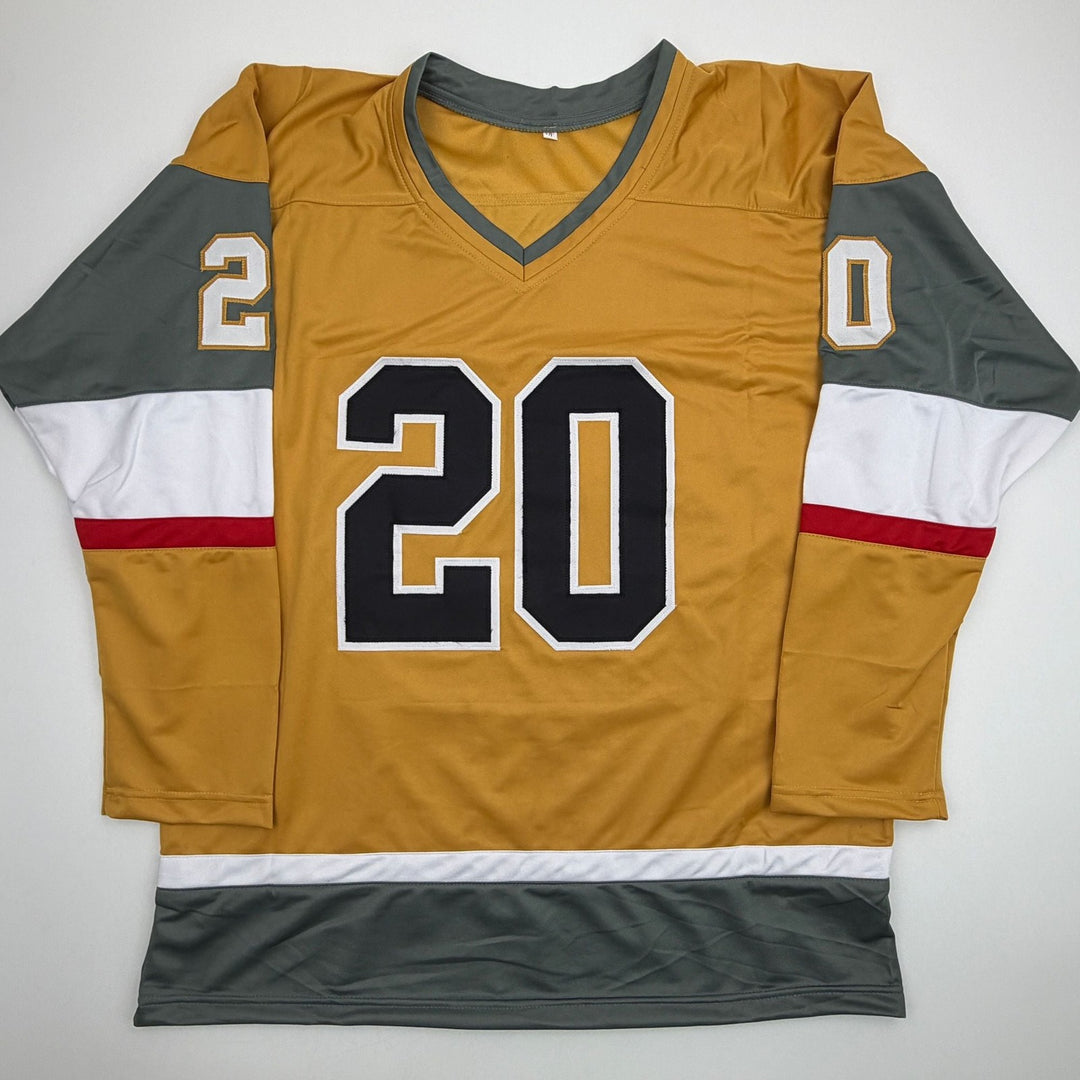 Autographed/Signed Chandler Stephenson Las Vegas Gold Jersey Beckett COA