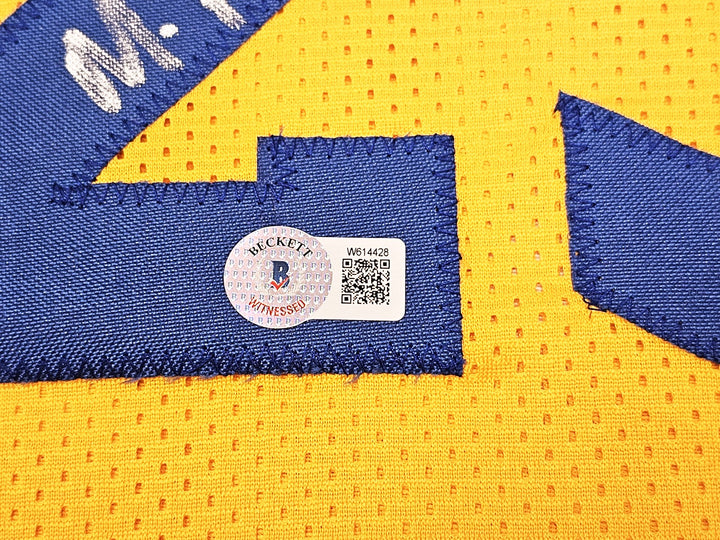 Warriors Chris Mullin, Tim Hardaway & Mitch Richmond Auto Jersey Run TMC Beckett