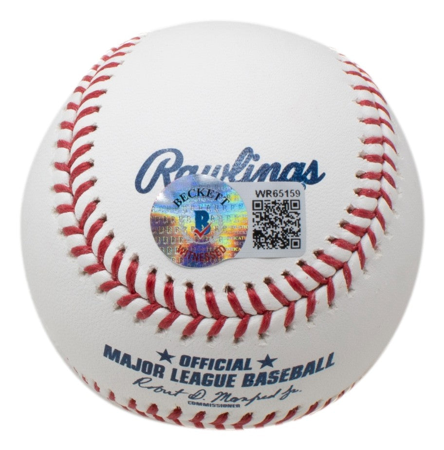Andre Dawson Chicago Cubs Signed Official MLB Baseball The Hawk BAS