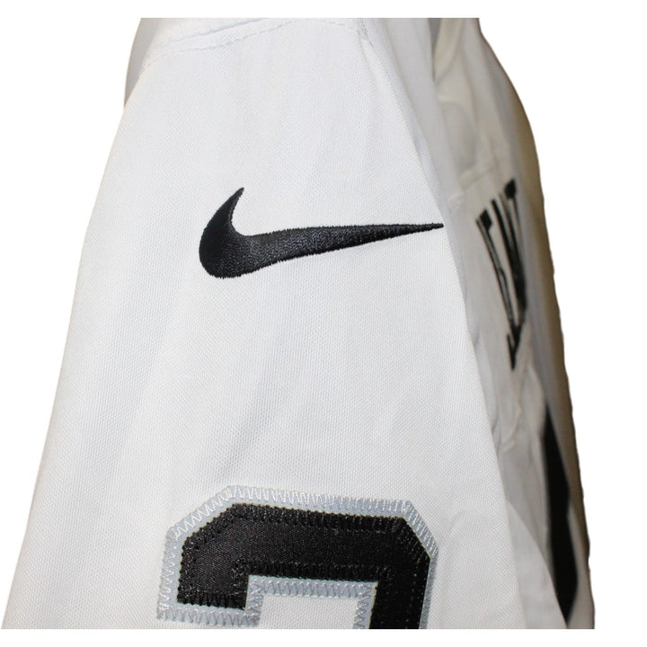 Ashton Jeanty Autographed Las Vegas Raiders Nike Sz L White Jersey Beckett 55264