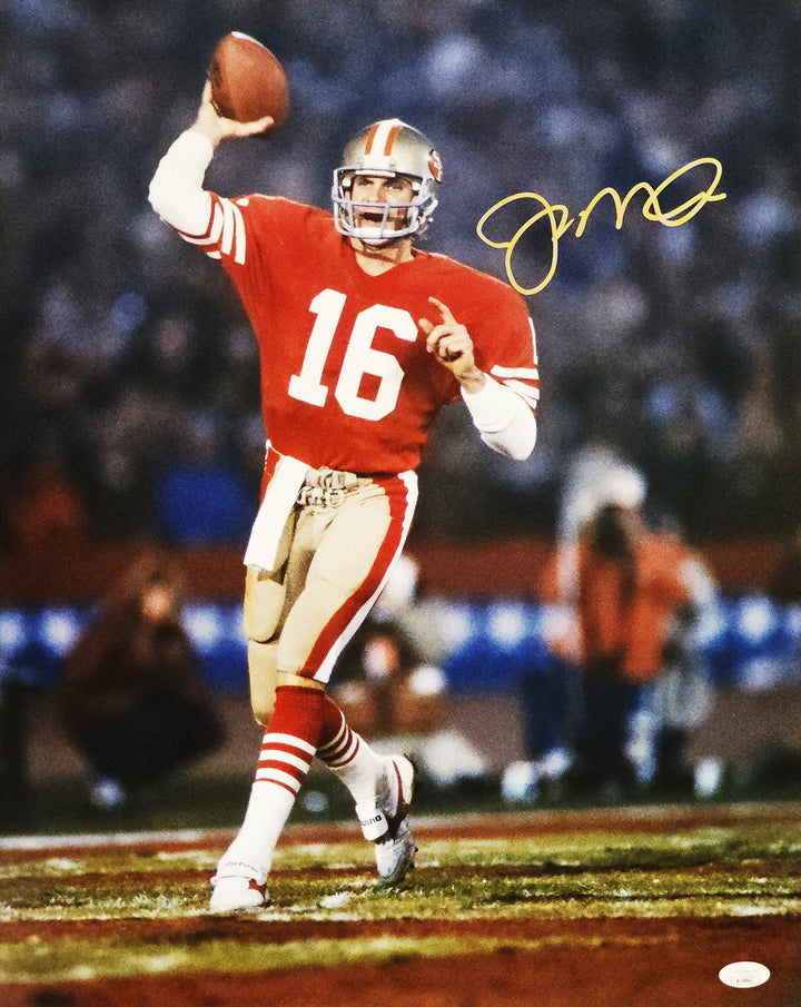 Joe Montana Autographed Signed 16x20 Photo San Francisco 49ers JSA