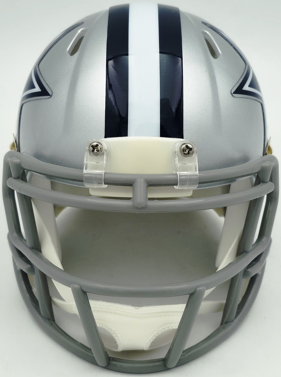 Micah Parson Signed Dallas Cowboys Silver Speed Mini Helmet Fanatics Holo