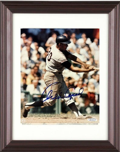 Orlando Cepeda signed Giants MLB Licensed 8x10 Photo Framed-Sports World COA/HOF