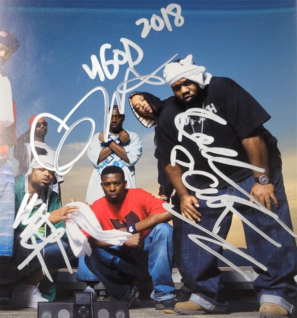 Wu-Tang Clan signed 11x14 photo GZA RZA Raekwon U-God Man autograph~ Beckett BAS